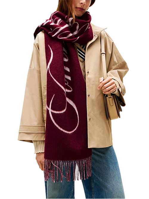 Sciarpa con logo 100% lana Tommy Hilfiger | AW0AW17786VLP